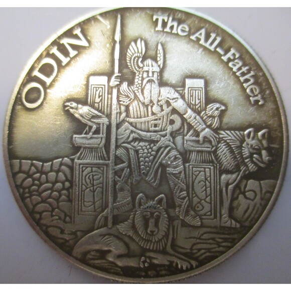 NEW-Norse Gods Freya & Odin Round USA Coin - Picture 7 of 8